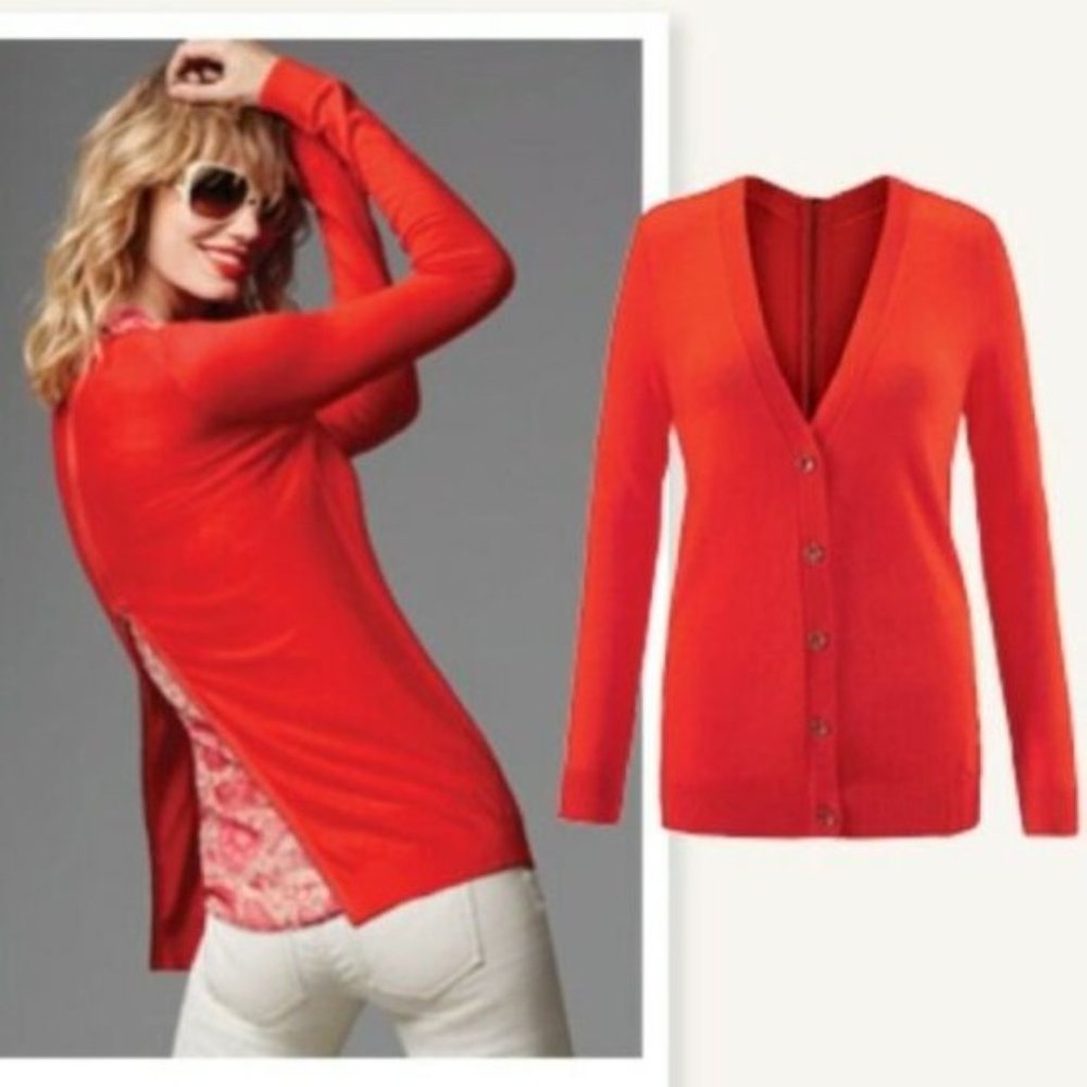 EUC! CABI Cobblestone Zipper Back Cardigan (size L)